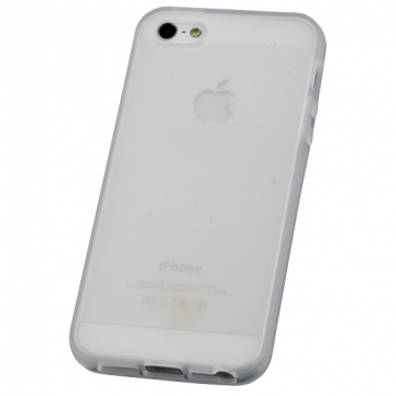 iPhone5用 セミハードケース ホワイト [品番]01-3611