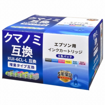 エプソン互換 クマノミ 増量タイプ 6色パック [品番]01-4319