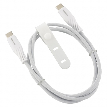 AudioComm さらさらUSBケーブル PD対応 Type-CtoC 1m [品番]01-7254