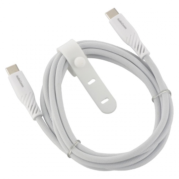 AudioComm さらさらUSBケーブル PD対応 Type-CtoC 1.5m [品番]01-7255