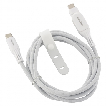 AudioComm さらさらUSBケーブル PD対応 Type-CtoC 片側スイング式 1.5ｍ [品番]01-7258