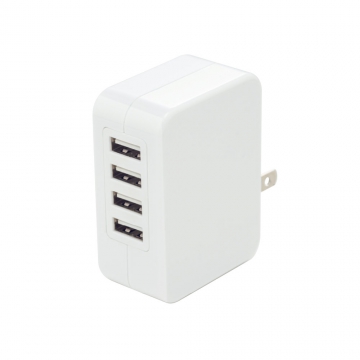 AC充電器 急速充電 Type-A 4ポート [品番]01-7303