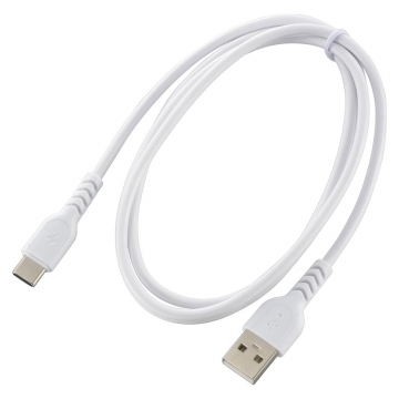 AudioComm USB-A to USB-C 1m ホワイト [品番]01-7322