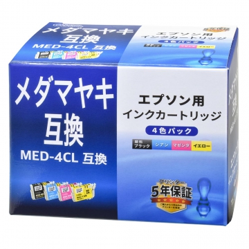 エプソン互換インク メダマヤキ 4色パック [品番]01-7805