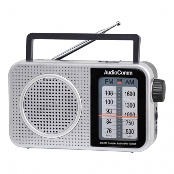 AudioComm AMFMポータブルラジオ [品番]03-0572