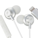 AudioCommライトニング直結イヤホン シルバー [品番]03-2291