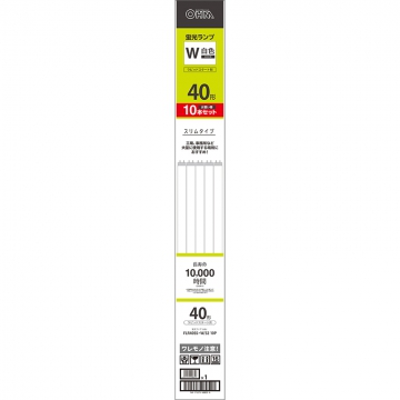 直管蛍光ランプ ラピットスタート形 40W 10本入 [品番]04-0835
