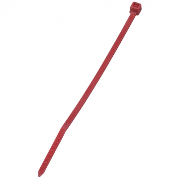 カラータイ 屋内用 100mm 50本入 赤 [品番]04-3159