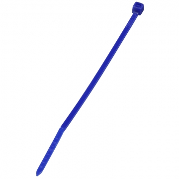 カラータイ 屋内用 100mm 50本入 青 [品番]04-3160