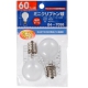 ミニクリプトン球 60形相当 PS-35 E17 ホワイト 2個入 [品番]04-7098