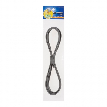 ビニール平行線 VFF 1.25mm2 2m 灰 [品番]04-7322