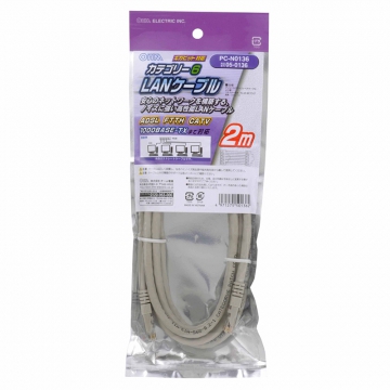 LANケーブル カテゴリー6 2m [品番]05-0136