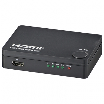 HDMIセレクター 4ポート 黒 [品番]05-0577