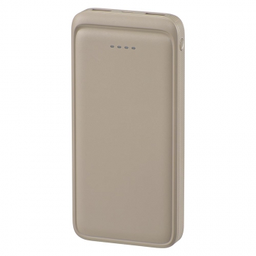 SmartComm モバイルバッテリー 10000mAh ラテ・グレージュ [品番]05-0807