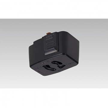 抜止コンセント ライティングダクト用 ブラック [品番]06-0884