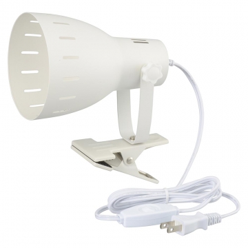 クリップライト E26 電球別売 ホワイト [品番]06-1643