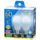 LED電球 小形 E17 60形相当 昼光色 2個入り [品番]06-3444