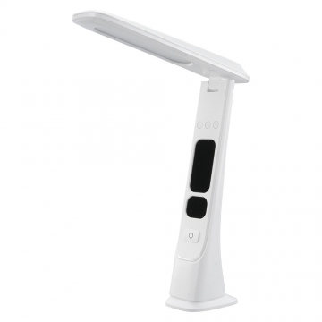 LEDデスクライト デジタル表示機能付 ホワイト [品番]06-5274