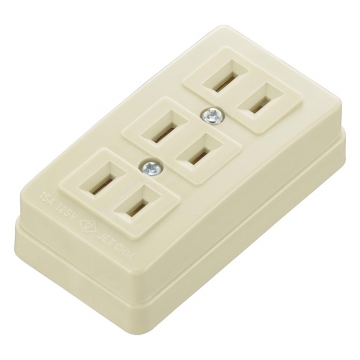 3口トリプルコンセント [品番]06-5398