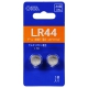 アルカリボタン電池 LR44 1.5V 2個入 [品番]07-3688