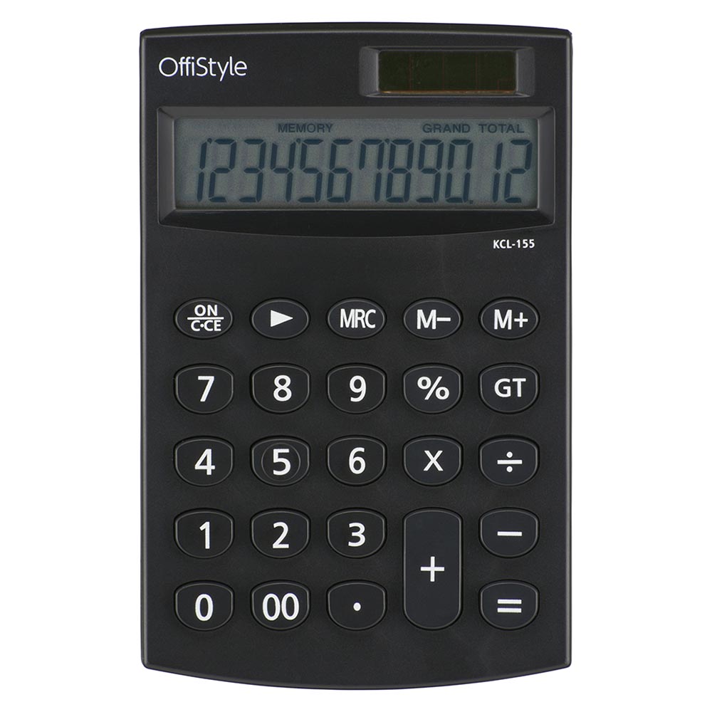 OffiStyle 卓上電卓 12桁 [品番]07-8640｜株式会社オーム電機