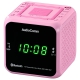 AudioCommクロックラジオ Bluetooth対応 ピンク [品番]07-8965