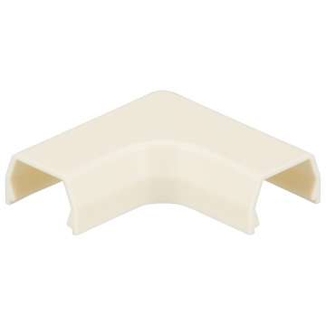 モール用曲がり1号 ミルキー 2個入 [品番]09-2657