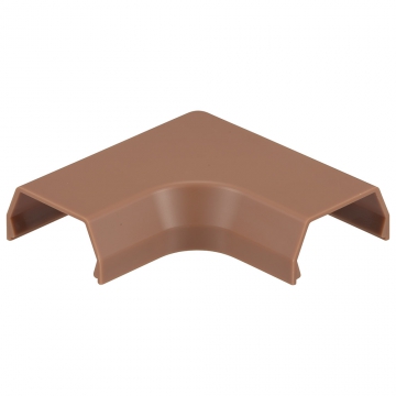 モール用曲がり3号 茶 2個入 [品番]09-2693