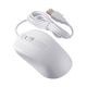 PCGEAR かんたん光学式マウス Mサイズ ホワイト [品番]01-3665