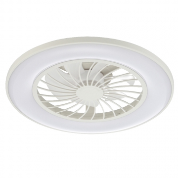 ファン付きLEDシーリングライト 12畳用 調光調色 白 [品番]06-5248