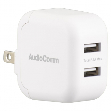 AudioComm USB充電器 12W [品番]03-6168