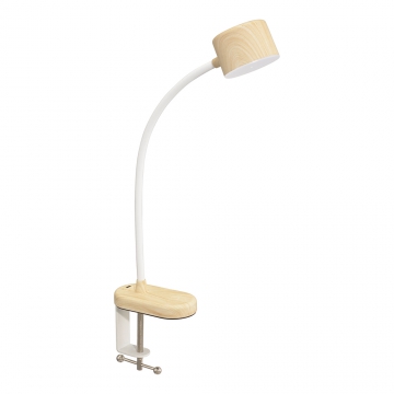 LEDクランプライト 3段階調色 明るい木目調 [品番]06-5086