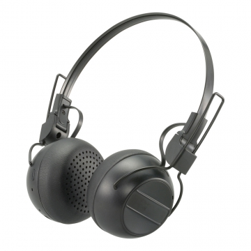 AudioComm ワイヤレスヘッドホン ブラック [品番]03-1668