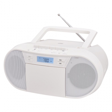 AudioComm CDラジカセ ホワイト [品番]03-5045