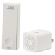 monban CUBE II ワイヤレスチャイムセット 自家発電式押しボタン送信機+MINI電池レスAC電源式受信機 [品番]08-1901
