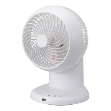 360°サーキュレーター リモコン付き 20畳まで ホワイト [品番]08-3340
