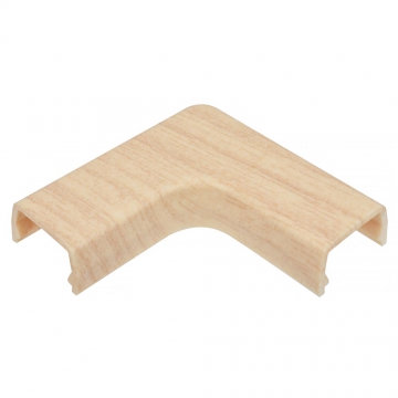 モール用曲がり0号 木目ライト [品番]09-2714