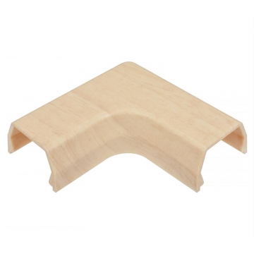 モール用曲がり1号 木目ライト [品番]09-2715