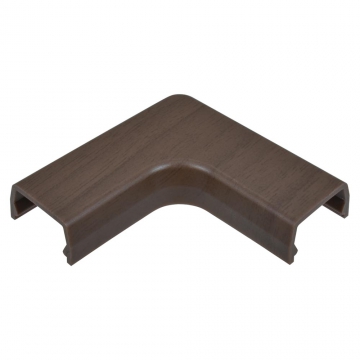 モール用曲がり0号 木目ダーク [品番]09-2722