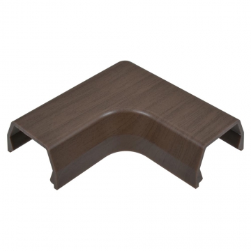 モール用曲がり1号 木目ダーク [品番]09-2723