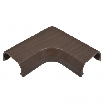 モール用曲がり2号 木目ダーク [品番]09-2724