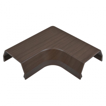 モール用曲がり3号 木目ダーク [品番]09-2725