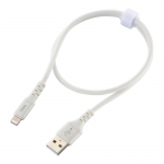 SmartComm やわらかケーブル USB Type-A to Lightning 1m ホワイト