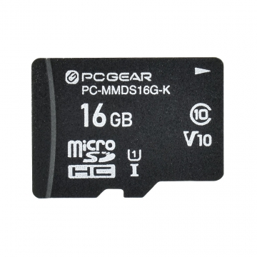 PCGEAR 16GB マイクロSDメモリカード [品番]01-3942